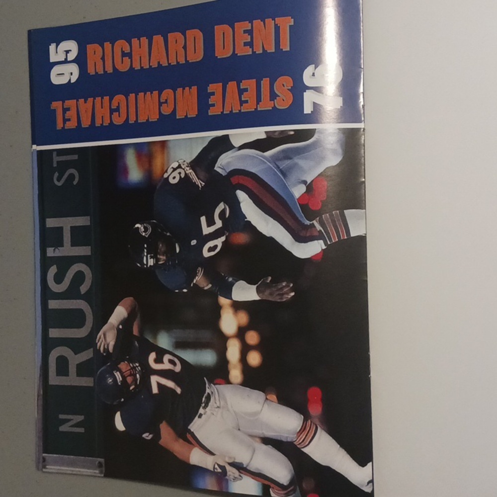 Official 1992 Chicago Bears Calendar w/ Tom Waddle Autograph #eshopchicago - Picture 9 of 16